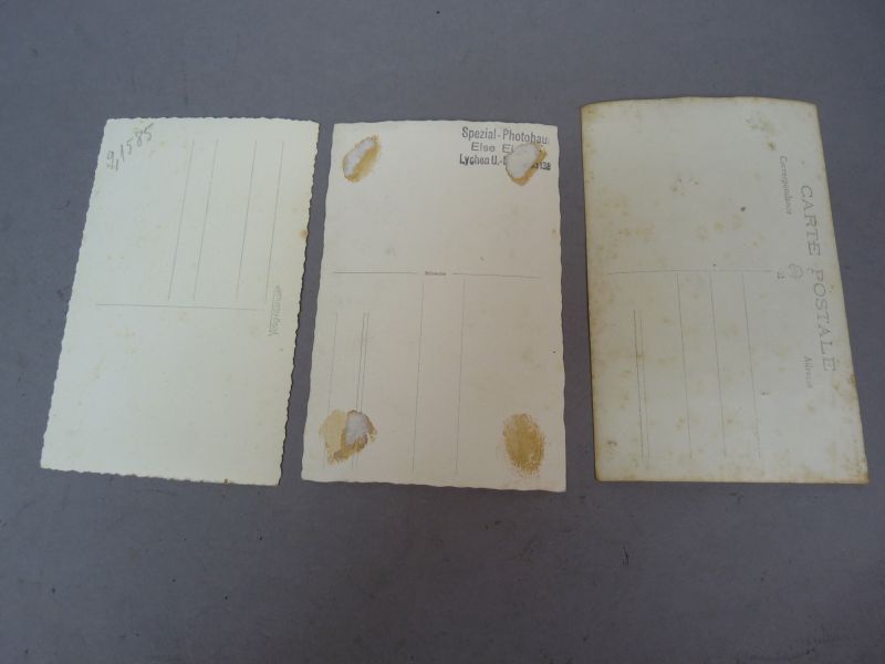 Set van 3 originele WOII-foto's Duitse soldaten - Afbeelding 5
