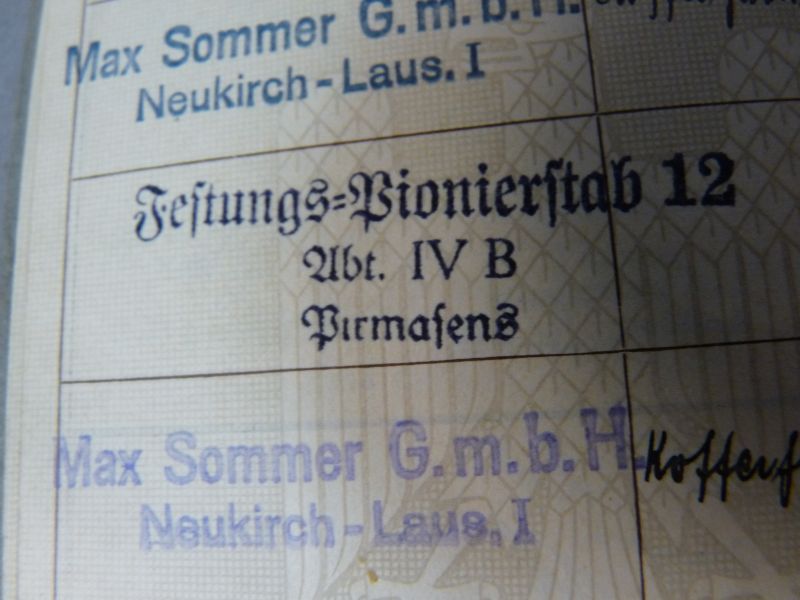 Origineel Duits Arbeidsboek (Arbeitsbuch) – Deutsches Reich – WOII-periode - Afbeelding 4