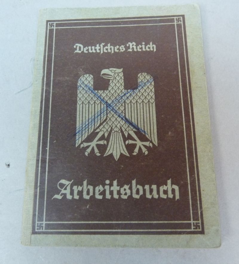 Origineel Duits Arbeidsboek (Arbeitsbuch) – Deutsches Reich – WOII-periode