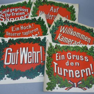 Set van 6 originele Duitse verenigingsposters