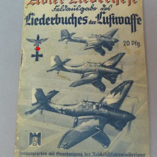 Origineel Adler-Liederheft – Liederbuch der Luftwaffe (ca. 1940)