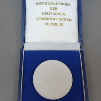 DDR Porseleinen Ereplaquette "Mach mit!"