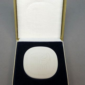 DDR Meissen porseleinen herdenkingsplaquette