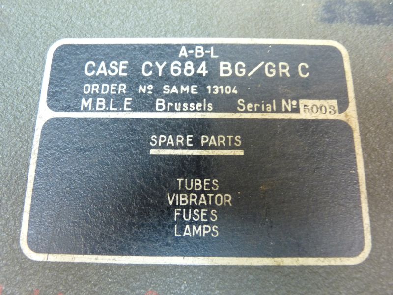 CASE CY684 BG/GRC Reserveonderdelen Kist - Afbeelding 2