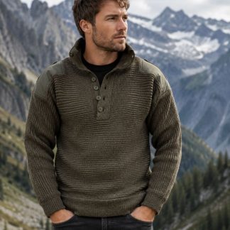 Oostenrijkse Alpine Pullover – 100% Zuivere Scheerwol
