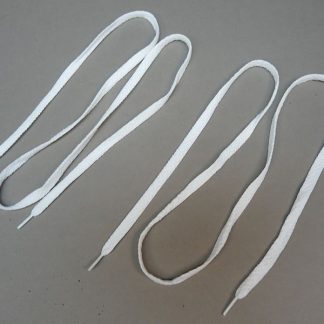 Witte platte veters