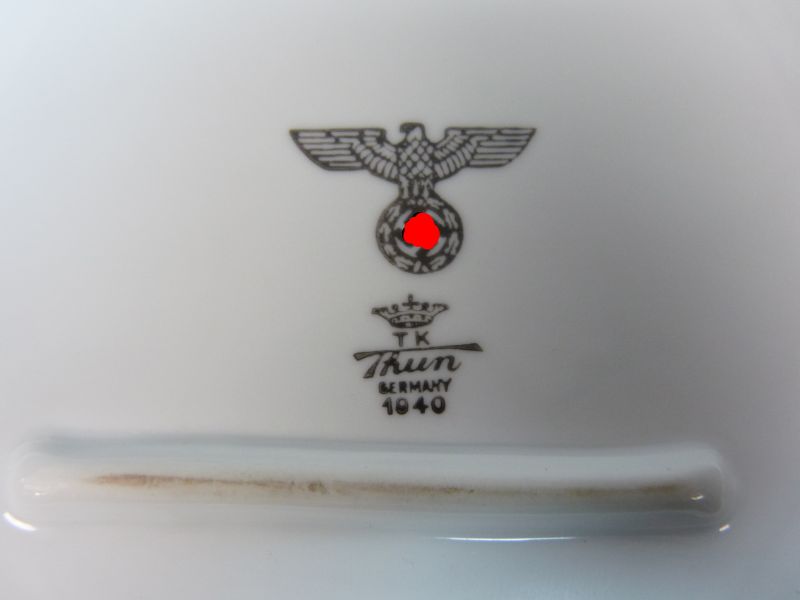 Originele Wehrmacht porseleinen vleesschaal – Thun Germany 1940 - Afbeelding 3