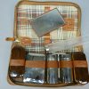 Vintage DDR reisset / toilettas met verzorgingsset - Afbeelding 3