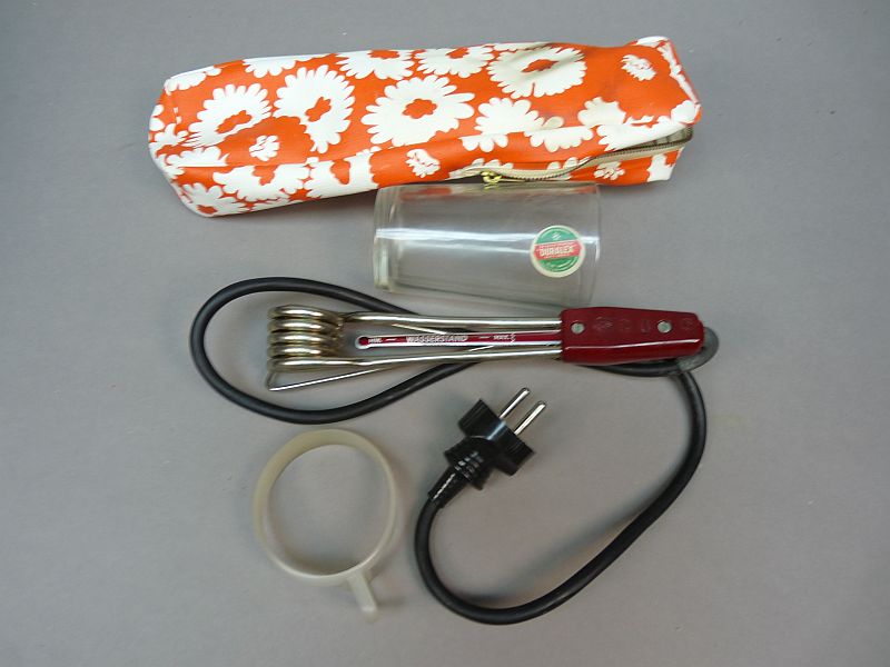 Vintage reisdompelaarset in originele etui