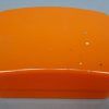 Vintage oranje zeepdoos met zeep – DDR / Oost-Duitsland - Afbeelding 2