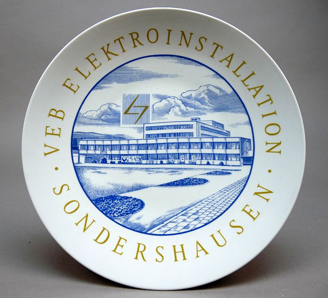 DDR Eregeschenk Bord – VEB Elektroinstallation Sondershausen