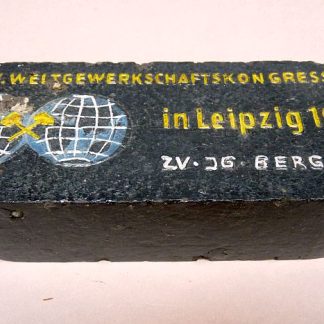 DDR Mijnbouw Souvenir – IV. Weltgewerkschaftskongress Leipzig 1957
