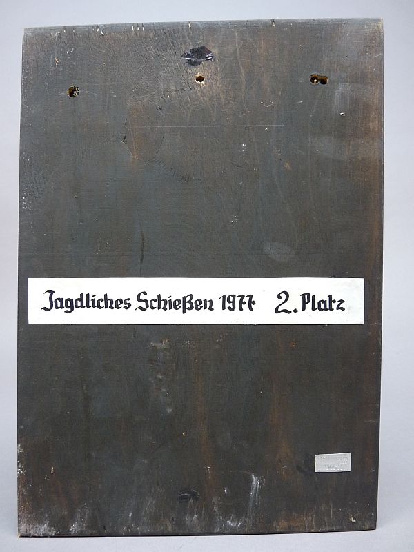Vintage Sovjet gehamerd koperen reliëf – Vlaggendrager – - Afbeelding 2