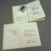 DDR Oorkondes met originele medaille