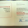 DDR Oorkondes met originele medaille - Afbeelding 4
