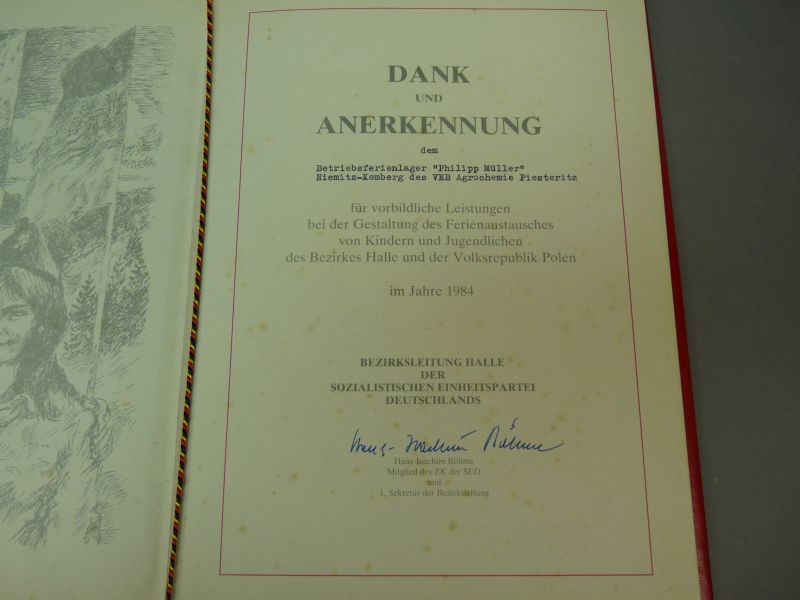 DDR Oorkondenmap met originele handtekeningen - Afbeelding 3