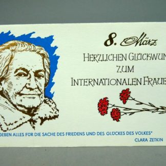 DDR Wenskaart Internationale Vrouwendag
