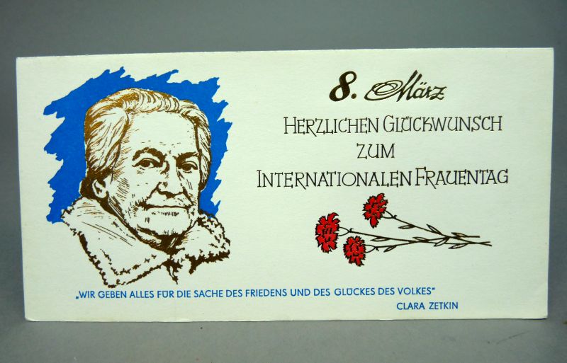 DDR Wenskaart Internationale Vrouwendag