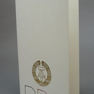Originele DDR Wenskaart met Staatswapen