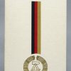 Originele DDR Wenskaart met Staatswapen en Nationale Kleuren - Afbeelding 2