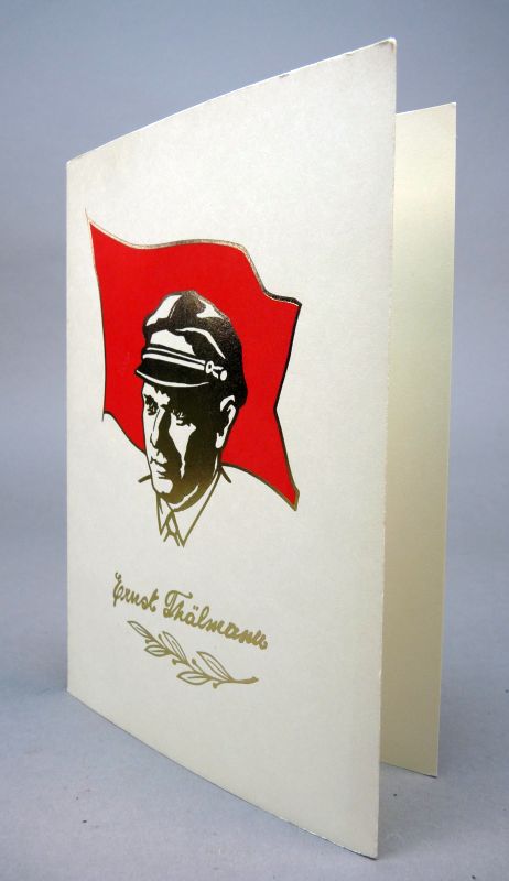Originele DDR Wenskaart Ernst Thälmann