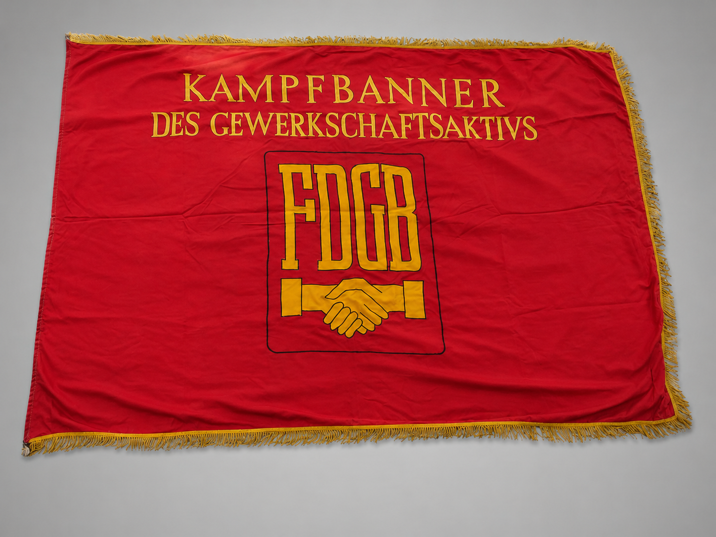 Vintage FDGB vaandel – DDR/Oost-Duitsland