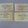 Set van 4 Deutsche Reichsbahn noodgeld bankbiljetten