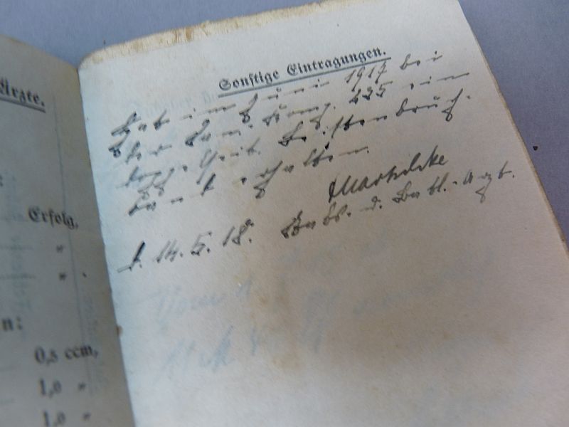 Origineel Duits Soldbuch – Landsturm-Fußartillerie XII. - Afbeelding 5
