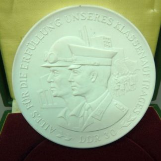 DDR Meissen porseleinen herinneringsmedaille