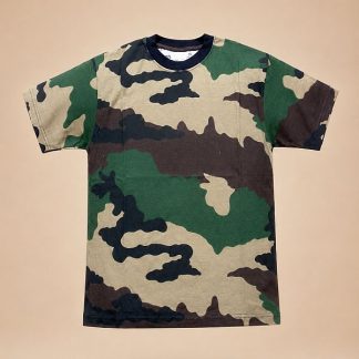 Woodland Camo T-Shirt – 100% Katoen, nieuw
