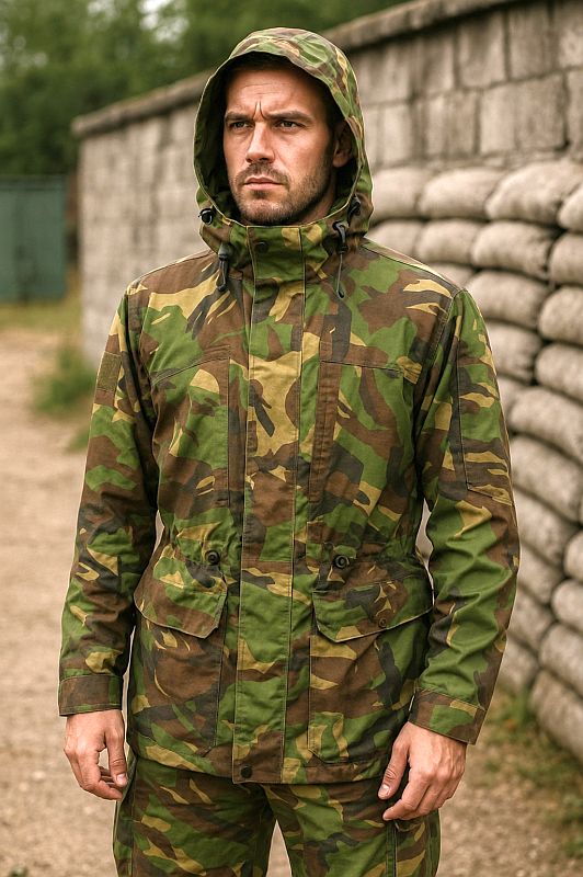 Woodland camouflage parka, bilaminaat / goretex, NL leger