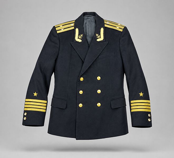 Sovjet Marine officiersjas Kapitein 2e rang Technische dienst