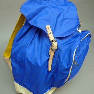 Vintage Tsjechoslowaakse blauwe rugtas