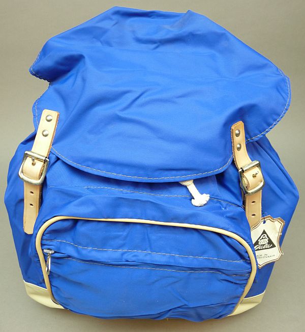 Vintage Tsjechoslowaakse blauwe rugtas - Afbeelding 2