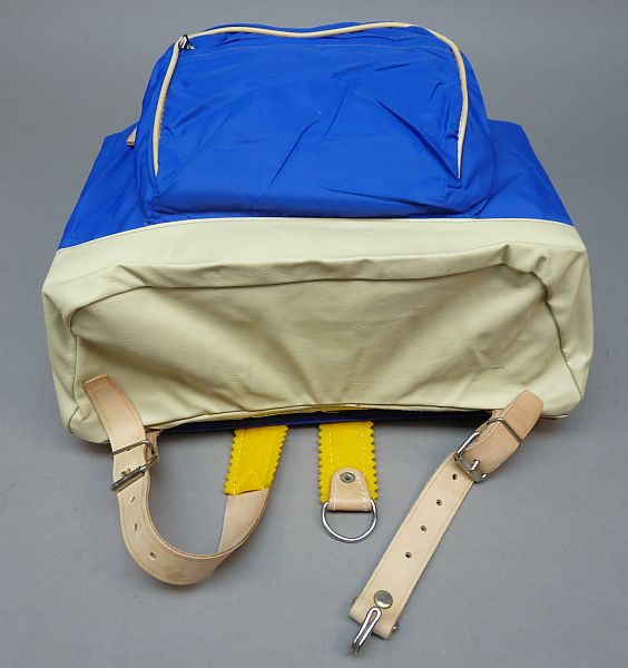 Vintage Tsjechoslowaakse blauwe rugtas - Afbeelding 3