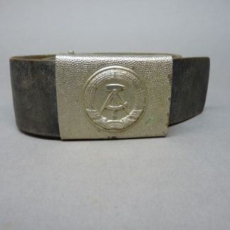 Originele DDR lederen koppelriem met metalen gesp