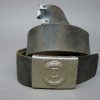 Originele DDR lederen koppelriem met vroeg model gesp - Afbeelding 2