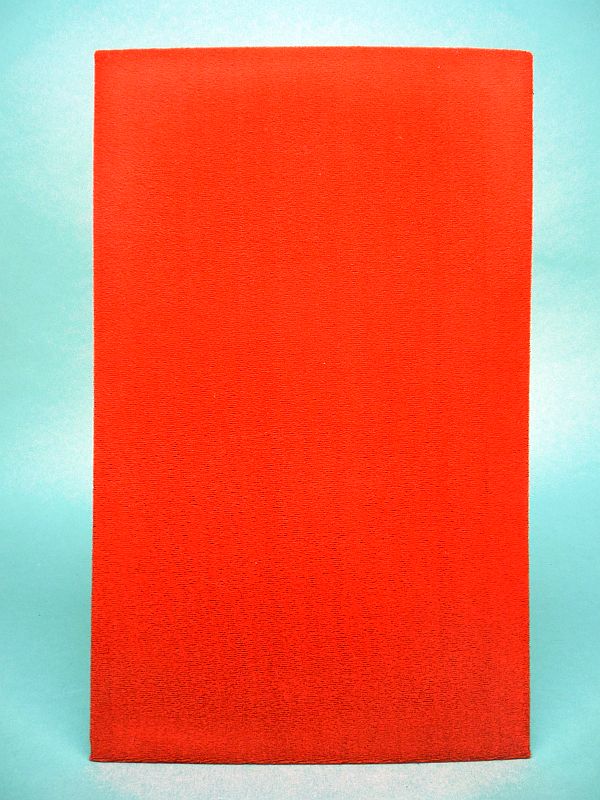 Originele DDR sieraden display, rood zacht bekleed – 21,5 × 35 cm