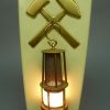 Originele DDR mijnwerkerslamp wandlamp ca. 36,5 cm hoog