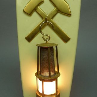Originele DDR mijnwerkerslamp wandlamp ca. 36,5 cm hoog