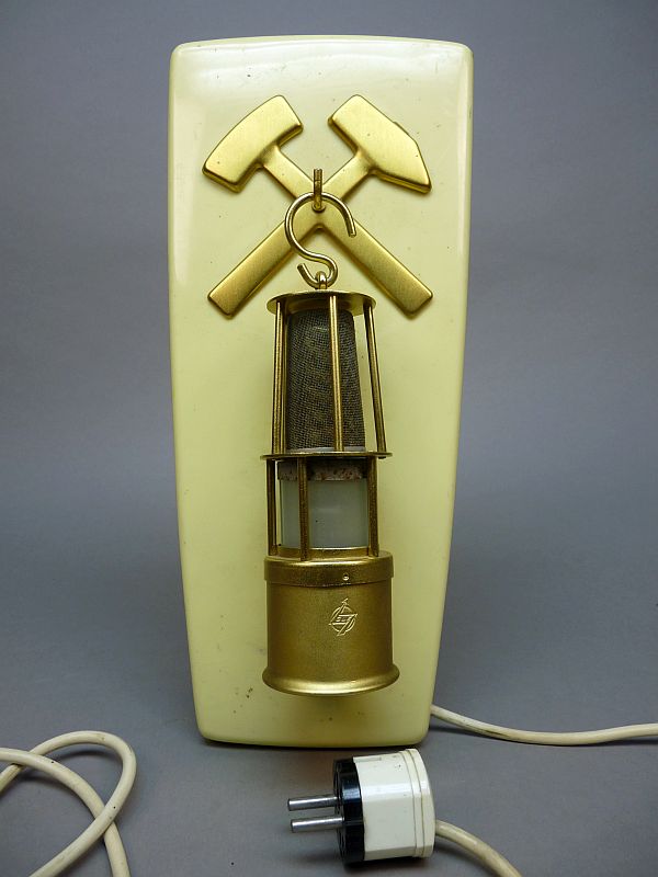 Originele DDR mijnwerkerslamp wandlamp ca. 36,5 cm hoog - Afbeelding 2