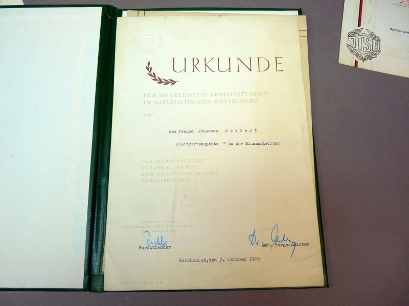 DDR oorkonden en sportonderscheiding - Afbeelding 3