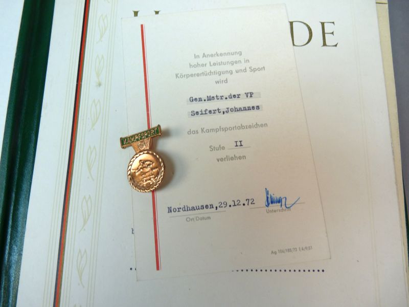 DDR oorkonden en sportonderscheiding - Afbeelding 5