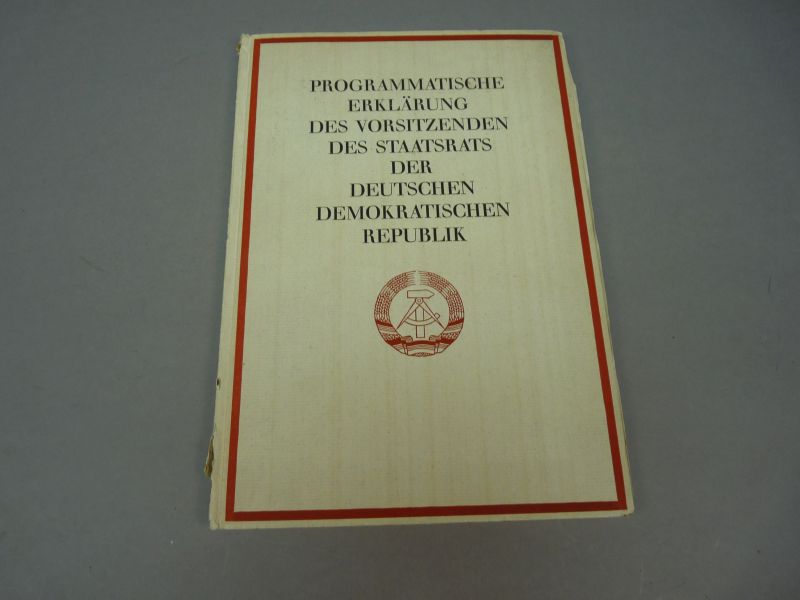 DDR Boek Programmatische Erklärung