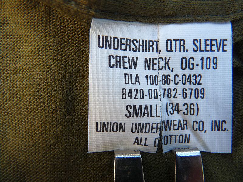US Army OG-109 Undershirt – NOS – 1986 - Afbeelding 2