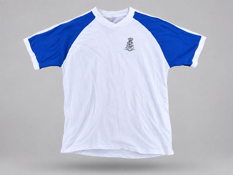 KL Sportshirt korte mouw – wit/blauw