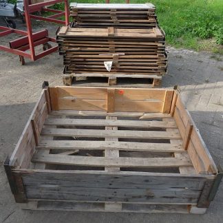 Houten demontabele blok pallet opzetrand
