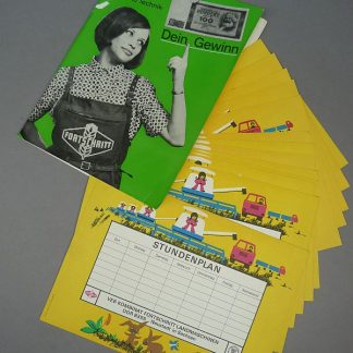 Originele DDR Fortschritt Stundenplan
