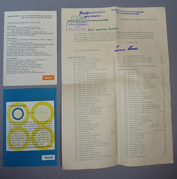 Zeer zeldzame vroege DDR Luftdusche opzetstukken - Afbeelding 2