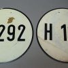 Set van 2 originele DDR Deutsche Reichsbahn H-borden